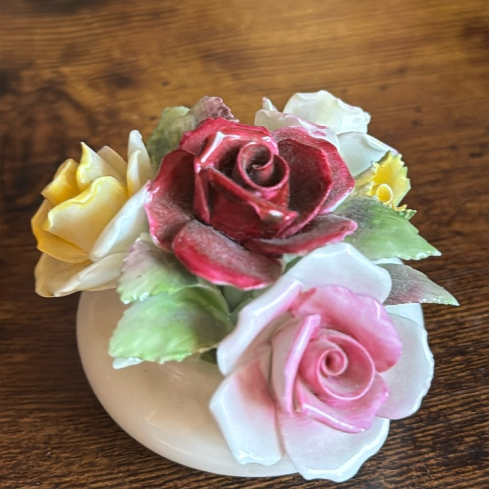 Vintage Royal Doulton Bone China Floral Bouquet Figurine 50's